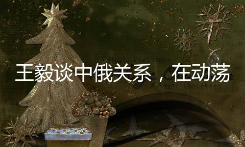 王毅談中俄關系，在動蕩世界中保持穩(wěn)定成為發(fā)展的恒量
