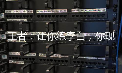 王者：讓你練李白，你現(xiàn)實去學(xué)劍