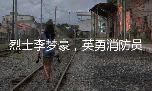 烈士李夢豪，英勇消防員的生命贊歌