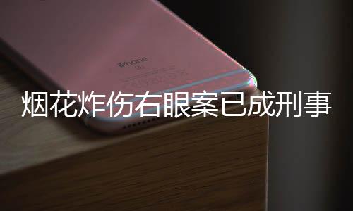 煙花炸傷右眼案已成刑事案件，案件追蹤與分析