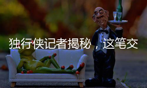獨(dú)行俠記者揭秘，這筆交易毫無道理，背后隱藏了什么？