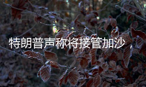 特朗普聲稱將接管加沙，國際社會矚目與反應(yīng)不一
