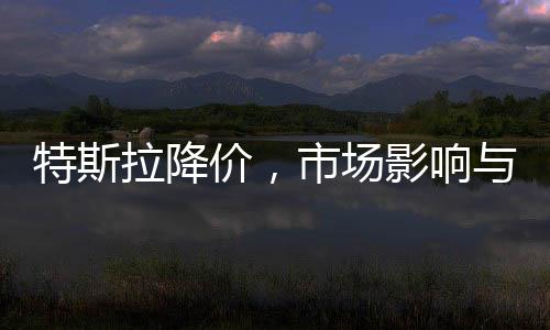 特斯拉降價，市場影響與未來展望