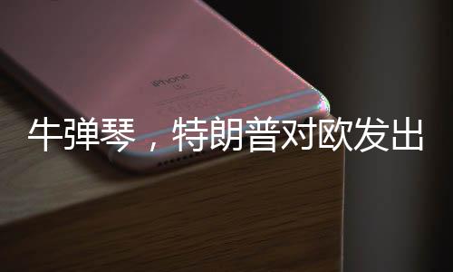 牛彈琴，特朗普對(duì)歐發(fā)出最輕蔑一問(wèn)——?dú)W美關(guān)系的新挑戰(zhàn)