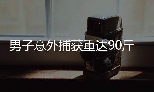 男子意外捕獲重達(dá)90斤的金黃色鰱鳙魚，創(chuàng)釣魚界新紀(jì)錄！