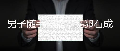 男子隨手一雕，鵝卵石成精美工藝品——尋常石頭的不凡命運