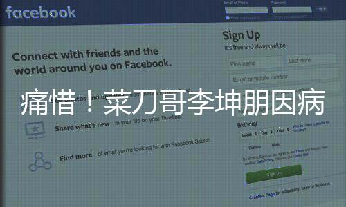 痛惜！菜刀哥李坤朋因病離世