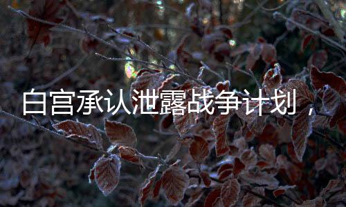 白宮承認(rèn)泄露戰(zhàn)爭(zhēng)計(jì)劃，群聊拉錯(cuò)人