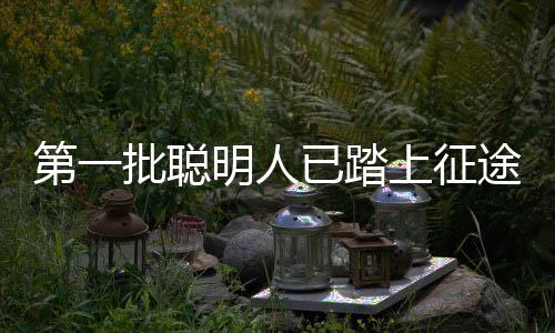 第一批聰明人已踏上征途，新時代的領(lǐng)跑者之路