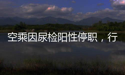 空乘因尿檢陽性停職，行業(yè)監(jiān)管的警示