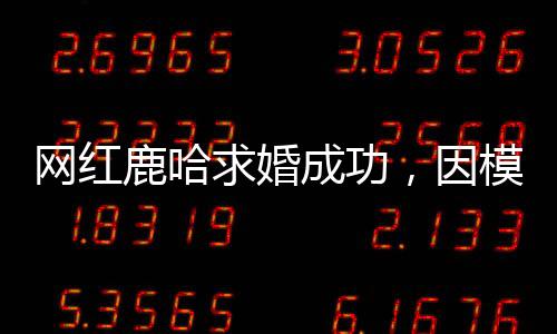 網(wǎng)紅鹿哈求婚成功，因模仿鹿晗走紅，愛情事業(yè)雙豐收