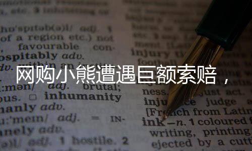 網(wǎng)購小熊遭遇巨額索賠，揭開事件背后的真相