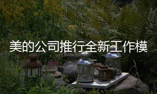 美的公司推行全新工作模式，嚴禁PPT和下班開會，重塑工作與生活的平衡藝術(shù)