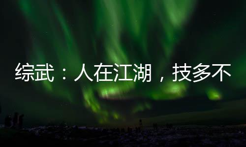 綜武：人在江湖，技多不壓身呀！