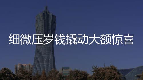 細(xì)微壓歲錢撬動(dòng)大額驚喜，九百元帶來的十萬感官盛宴