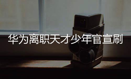 華為離職天才少年官宣刷屏，一段引人深思的科技人才故事