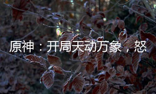 原神：開局天動萬象，怒砸史萊姆