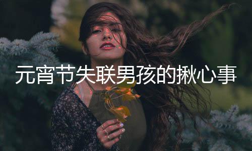 元宵節(jié)失聯男孩的揪心事，尋找十四歲少年歸家的線索