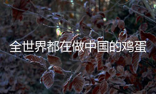 全世界都在做中國(guó)的雞蛋羹