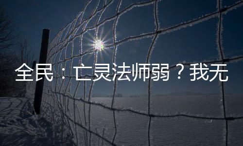全民：亡靈法師弱？我無限疊技能
