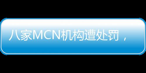 八家MCN機構(gòu)遭處罰，行業(yè)監(jiān)管再度收緊