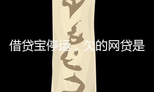 借貸寶停運(yùn)，欠的網(wǎng)貸是否仍需償還？一篇關(guān)于個(gè)人責(zé)任與債務(wù)問題的探討