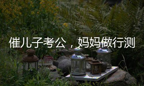 催兒子考公，媽媽做行測后放棄雞娃