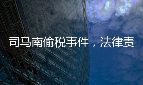 司馬南偷稅事件，法律責(zé)任與個(gè)人擔(dān)當(dāng)