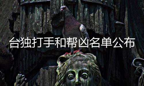 臺(tái)獨(dú)打手和幫兇名單公布，揭示分裂勢(shì)力背后的陰謀與真相