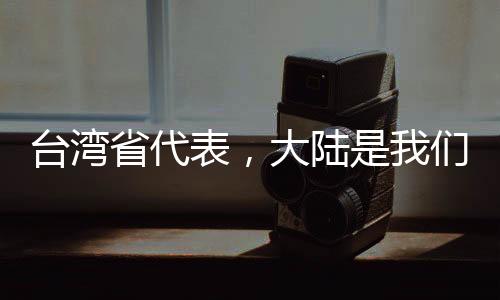 臺(tái)灣省代表，大陸是我們的共同家園