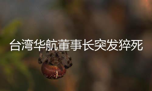 臺(tái)灣華航董事長(zhǎng)突發(fā)猝死，業(yè)界震驚