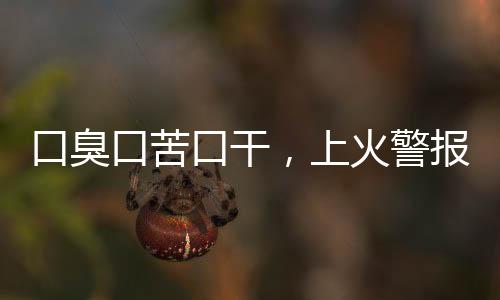 口臭口苦口干，上火警報(bào)，你的身體需要關(guān)注！