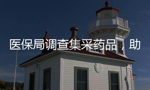 醫(yī)保局調(diào)查集采藥品，助力醫(yī)療保障制度改革邁向深入
