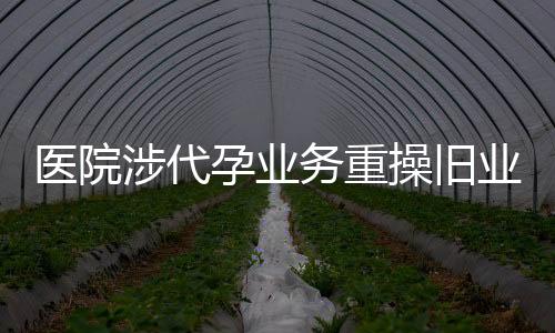 醫(yī)院涉代孕業(yè)務(wù)重操舊業(yè)，倫理、法律及監(jiān)管之探討