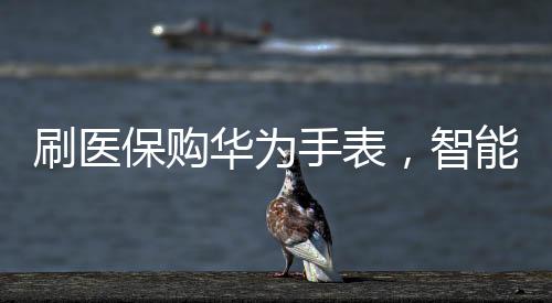 刷醫(yī)保購華為手表，智能穿戴的新醫(yī)保時代來臨