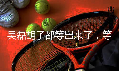 吳磊胡子都等出來了，等待鑄就偶像的新生與成長