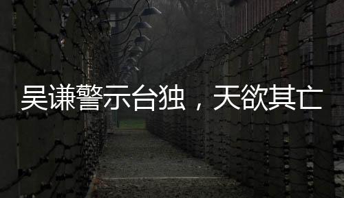 吳謙警示臺(tái)獨(dú)，天欲其亡必令其狂