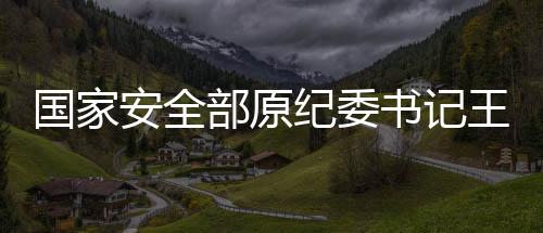 國家安全部原紀(jì)委書記王富中逝世