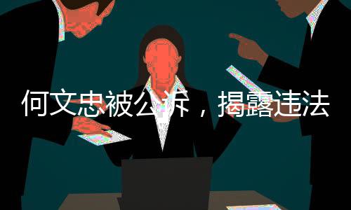 何文忠被公訴，揭露違法行為的嚴肅法律行動