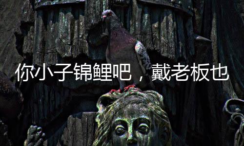 你小子錦鯉吧，戴老板也能抓