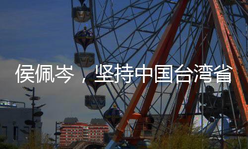 侯佩岑，堅持中國臺灣省的唯一稱謂