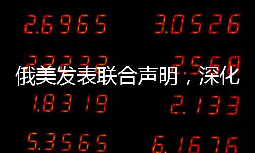 俄美發(fā)表聯(lián)合聲明，深化雙邊關(guān)系新動(dòng)向