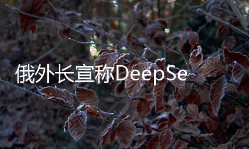 俄外長宣稱DeepSeek超越美國，全球技術(shù)競賽的新篇章