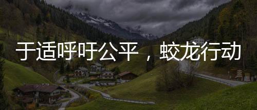 于適呼吁公平，蛟龍行動呼喚正義之光