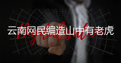 云南網(wǎng)民編造山中有老虎被罰事件