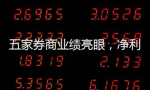 五家券商業(yè)績(jī)亮眼，凈利潤(rùn)超百億引領(lǐng)行業(yè)風(fēng)向標(biāo)