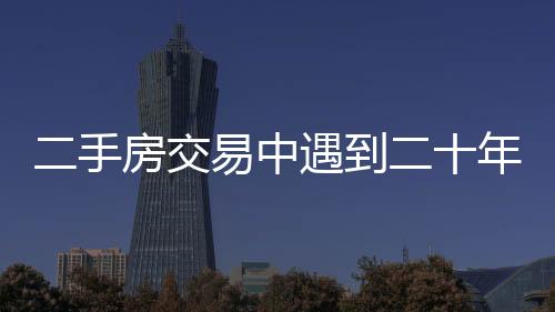 二手房交易中遇到二十年租約，買(mǎi)家應(yīng)對(duì)自如！