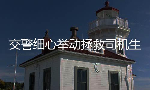 交警細(xì)心舉動拯救司機生命