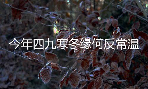 今年四九寒冬緣何反常溫暖？——?dú)夂蜃冞w下的獨(dú)特暖冬現(xiàn)象深度解析