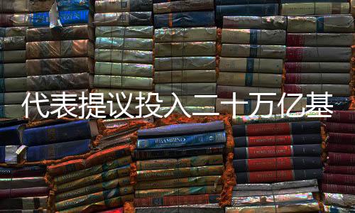 代表提議投入二十萬億基金激活股市樓市，全面振興資本市場的戰(zhàn)略舉措